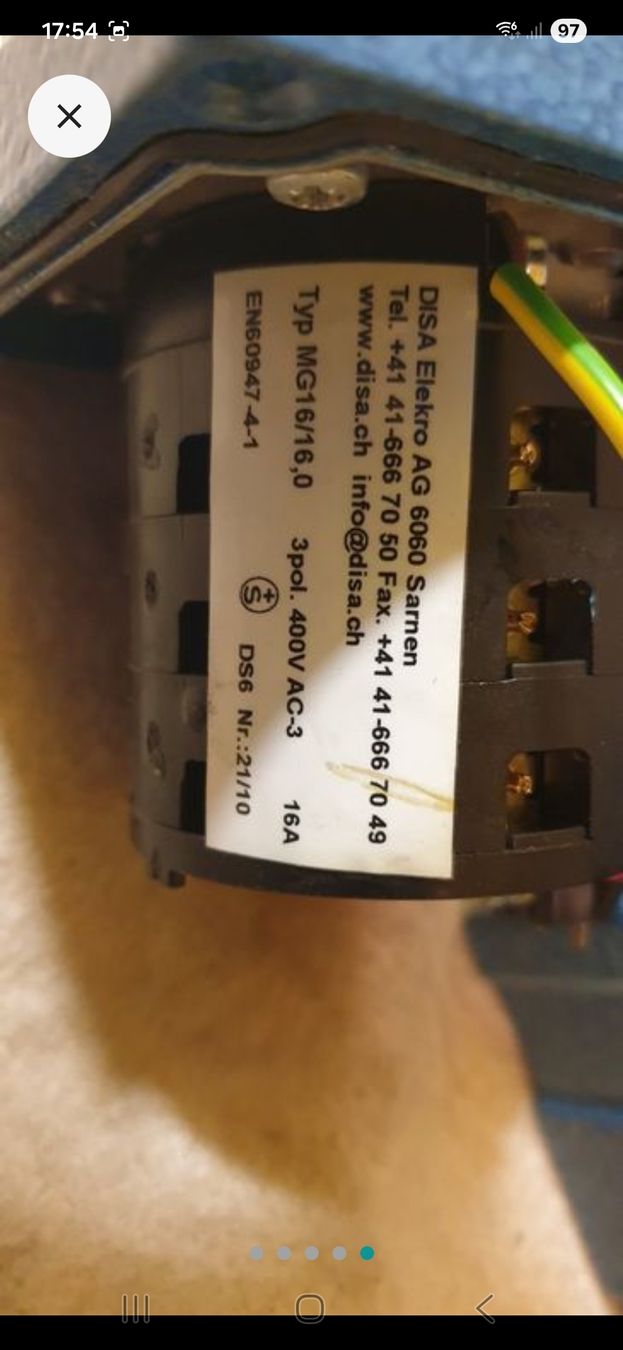 Feller Interruttori: Elektro Motor Schutzschalter – Nuovo (secondo la descrizione) da Baar venduto da Vel...Baar45 3
