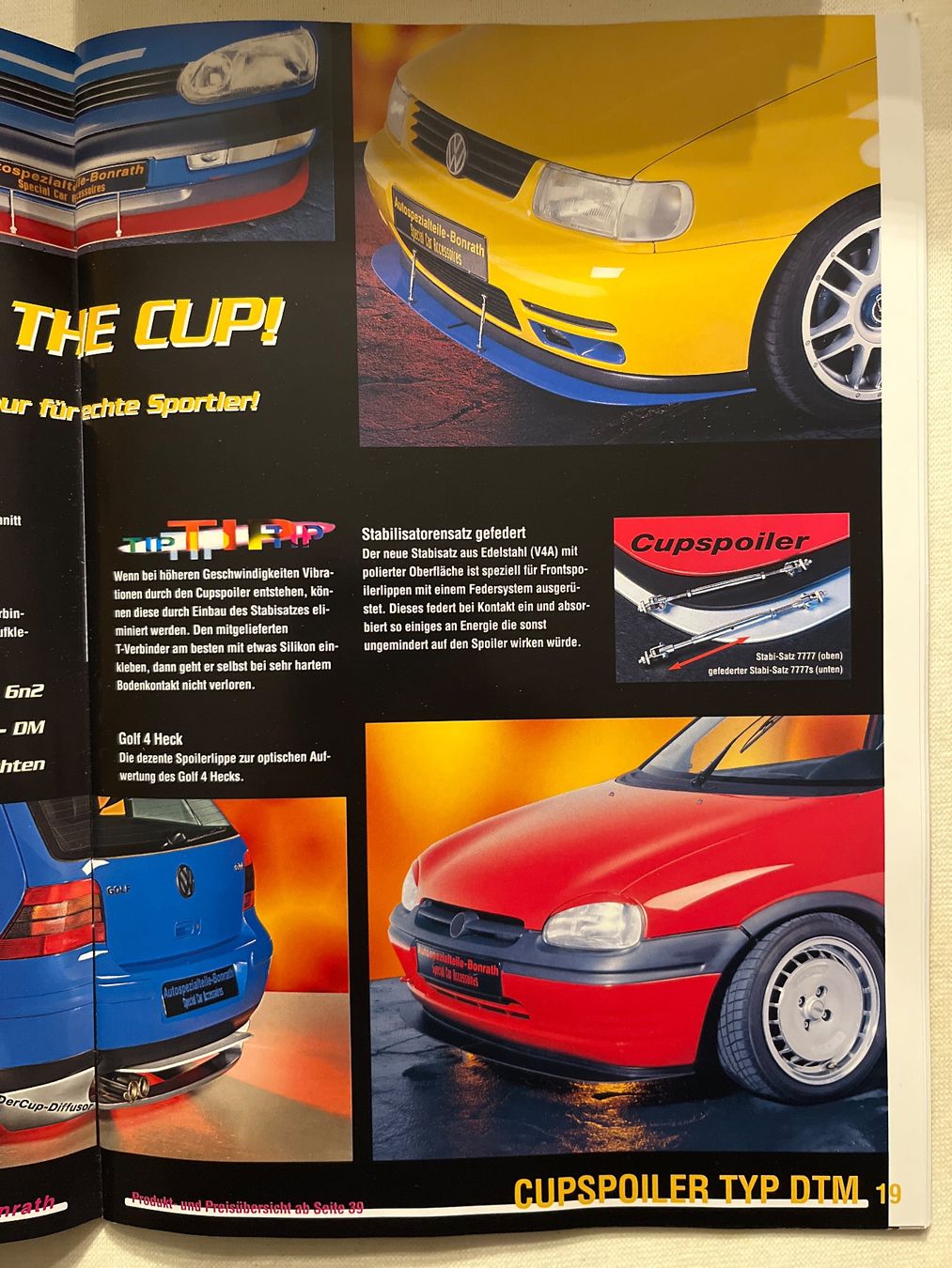 VW Documenti: Bonrath Tuning  2001 VW Audi Prospekt – Usato da Goldach venduto da SSRConzept 3