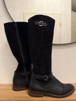 Lederstiefel schwarz Gr. 38