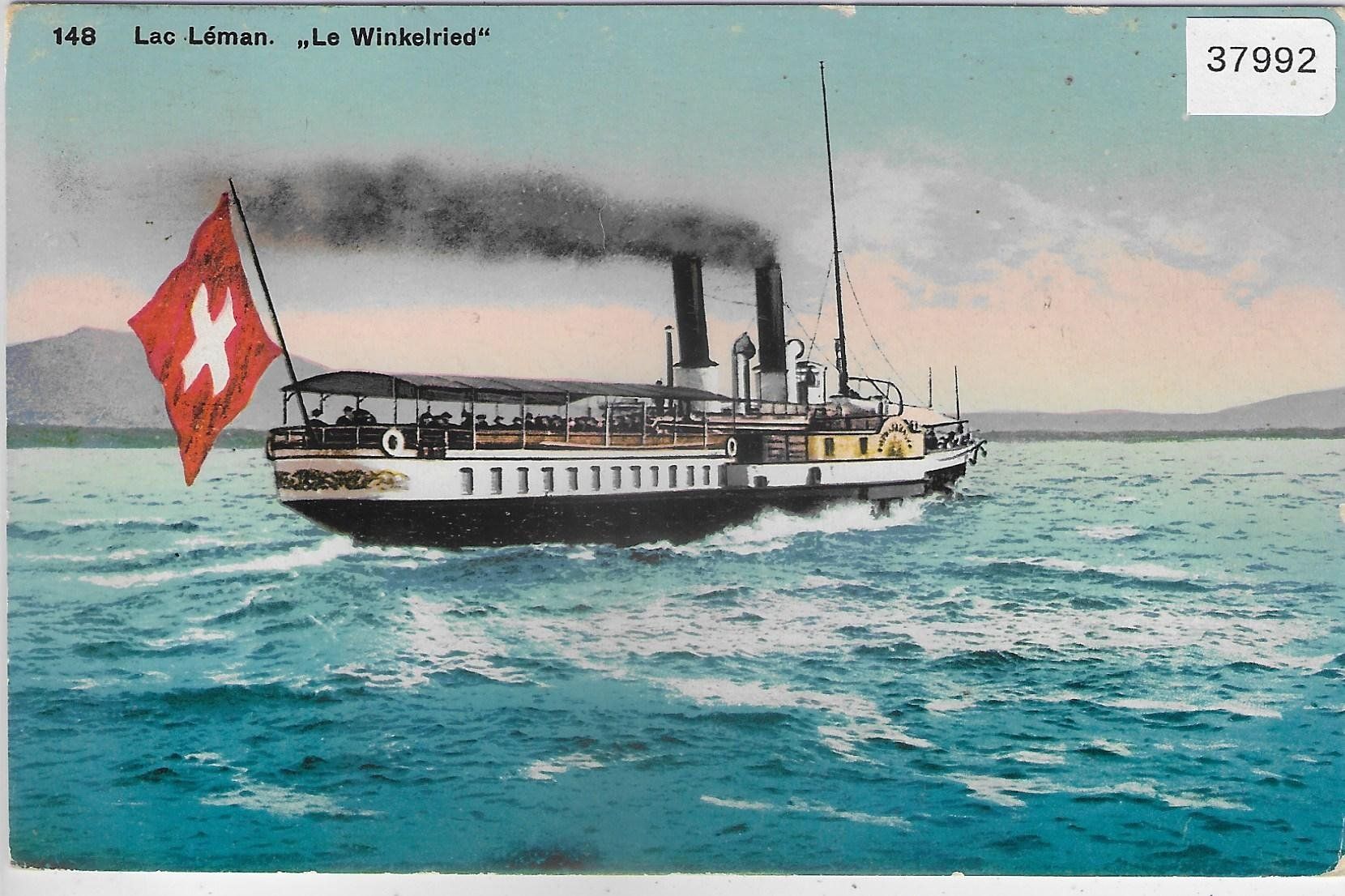 Cartoline postali: Lac Leman - Bateau-salon "Winkelried" Dampfschiff - Litho – Usato da Ettingen venduto da Kartenplanet