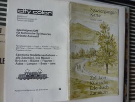 ZOLLIKON ZUMIKON KÜSNACHT ERLENBACH  KARTE 1:15000, 1965