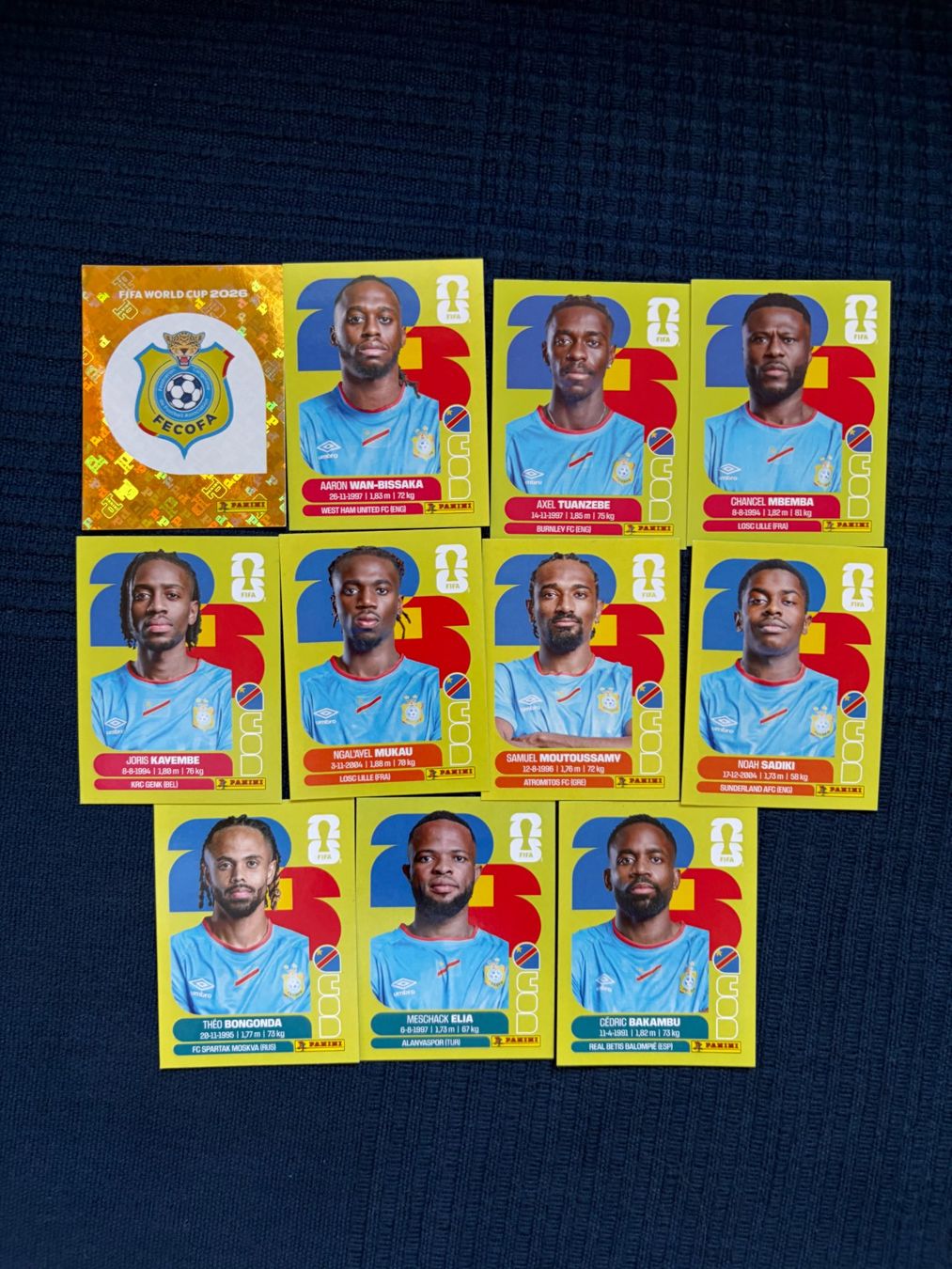 Panini Carte collezionabili: 11 Panini Sammelbilder von DR Kongo – Usato da Thalwil venduto da kon_v82n