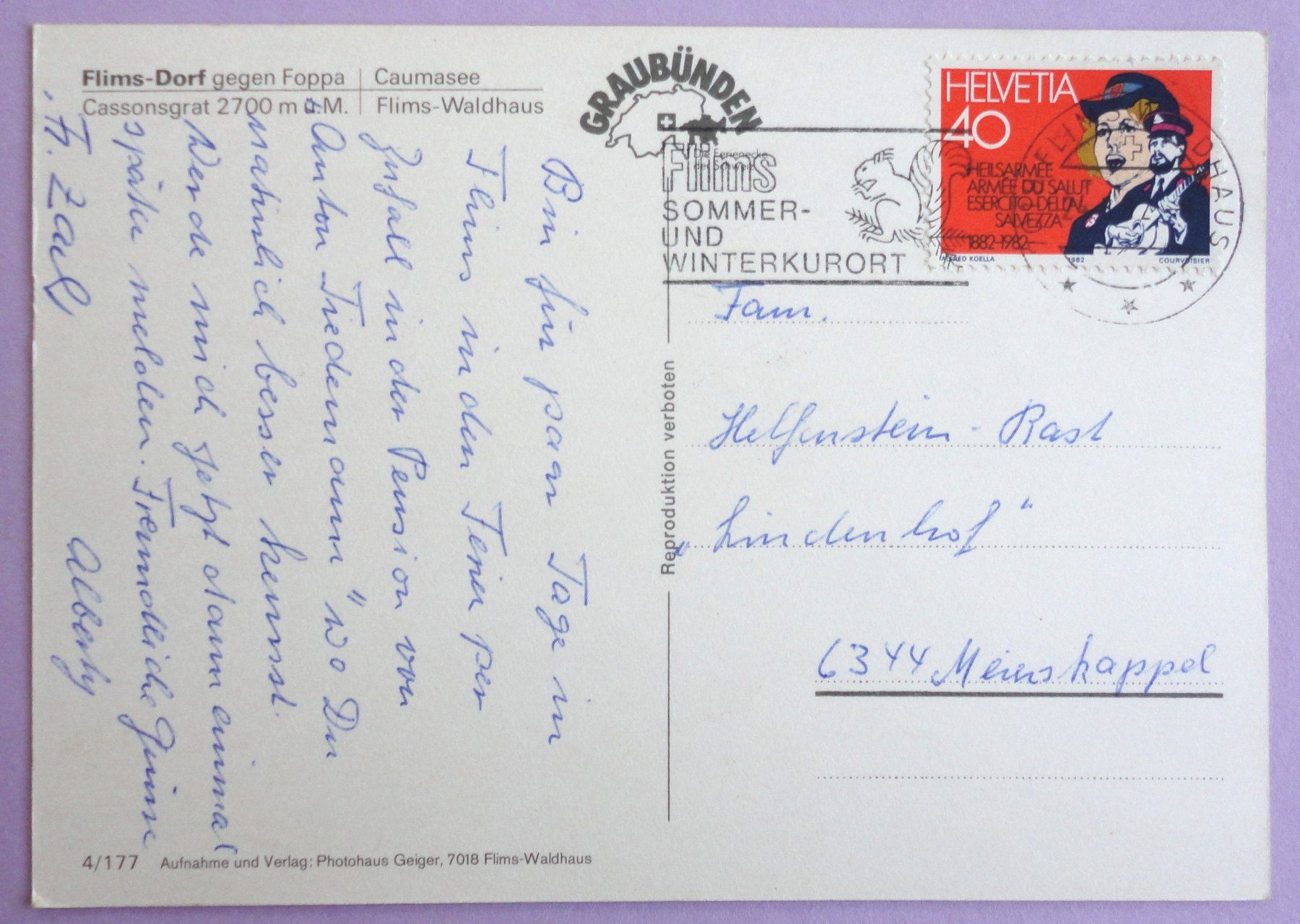 Cartes postales: Flims – D'occasion à Fétigny par Billy2miny 1