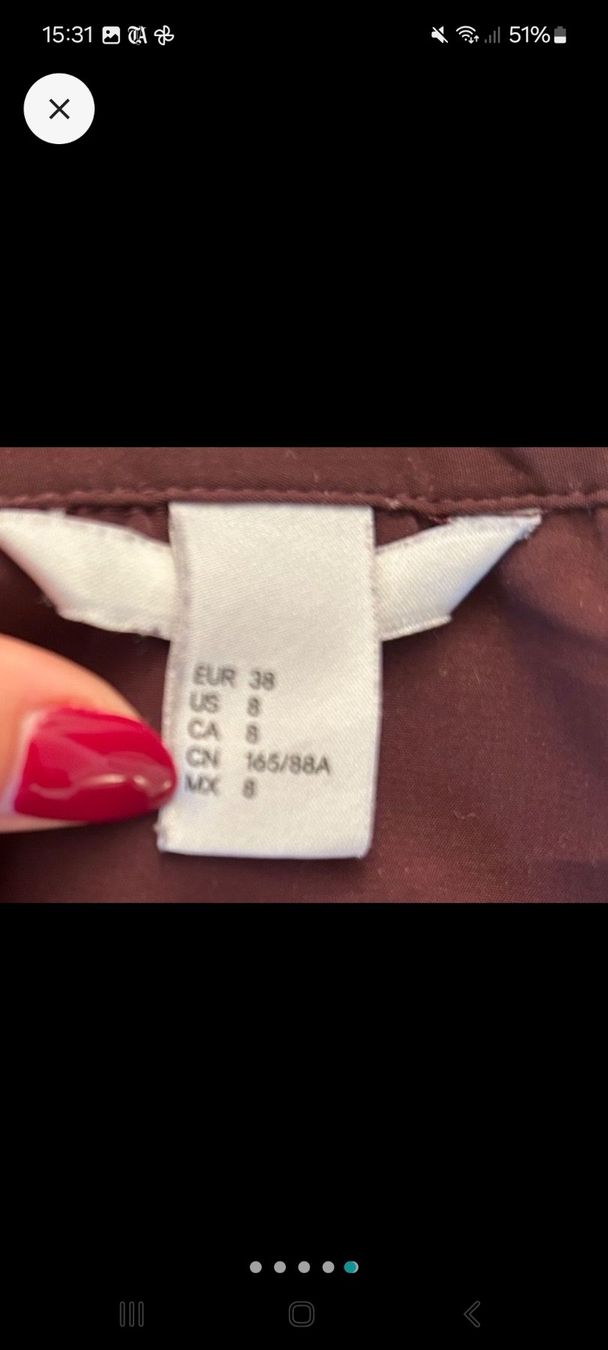 H&M Camicette: Bordeauxrote Bluse – Usato da Zürich venduto da Nadsh 4