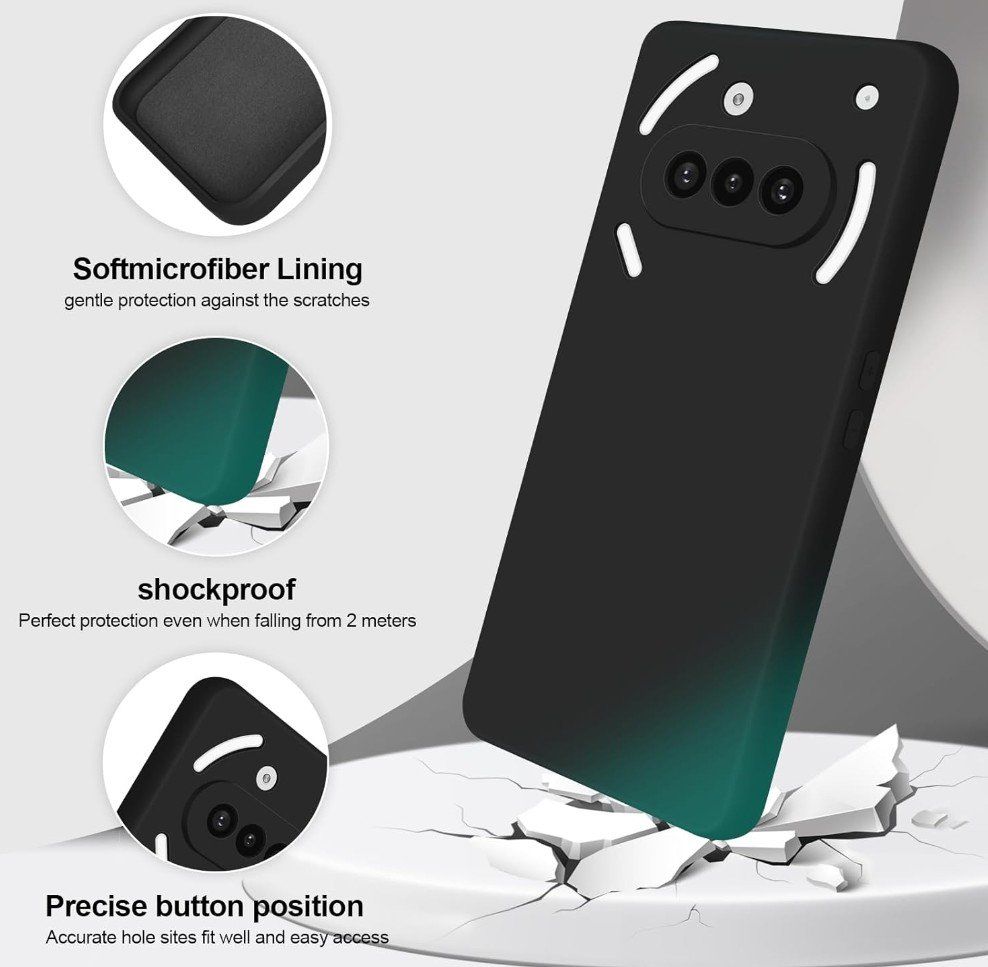 Cover & Protezioni schermo: Nothing Phone 3A black Case Schutzhülle TPU – Nuovo e nell'imballaggio originale da Rorschacherberg venduto da elektrofreak 1