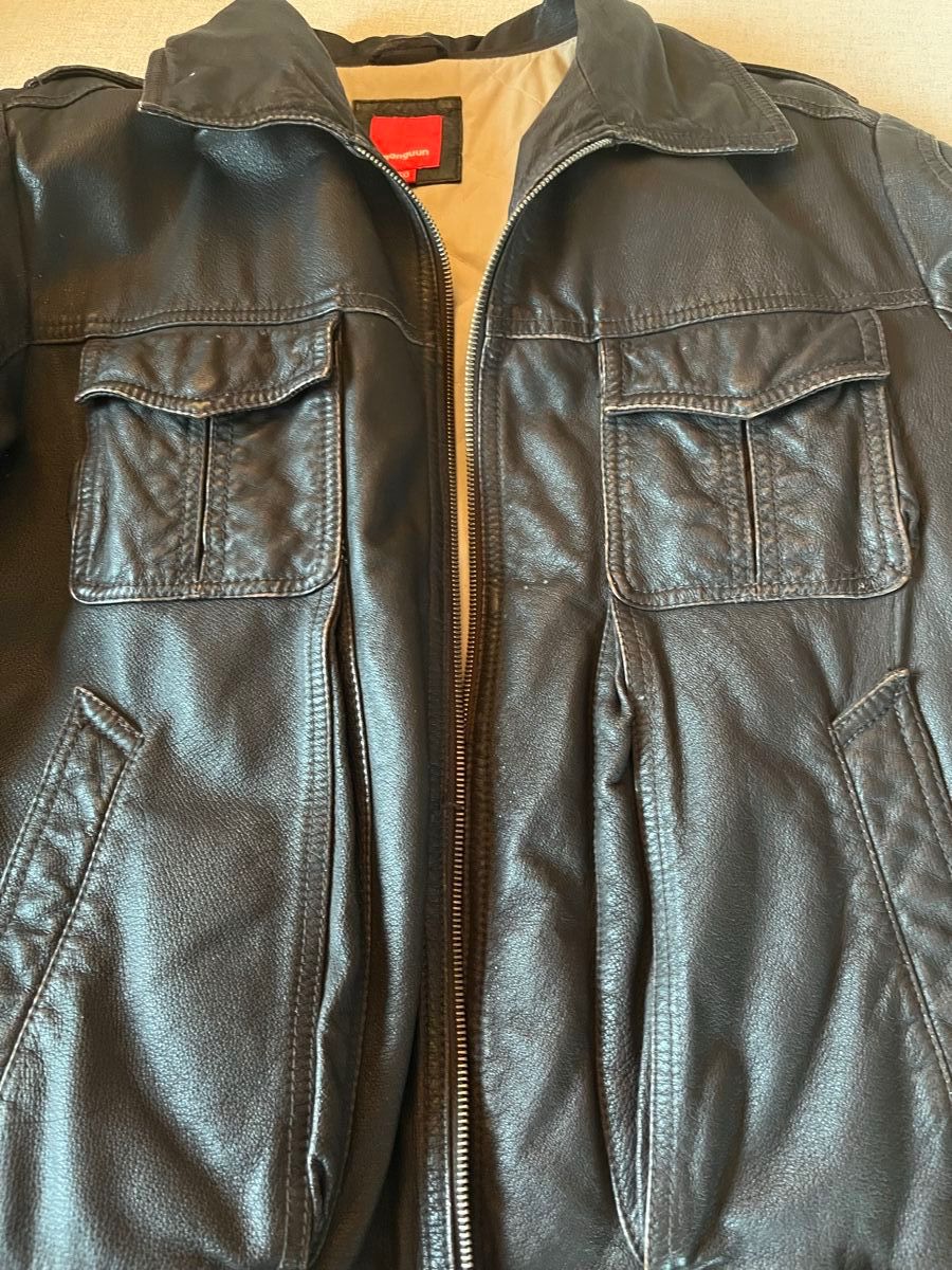 Jacken: Manguun Herren Lederjacke braun Gr. 50 – Neu (gemäss Beschreibung) aus Horgen von Saenker 4