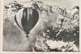 Vintage Pressefoto von AP - Heisstluft Ballon, Glarner Alpen