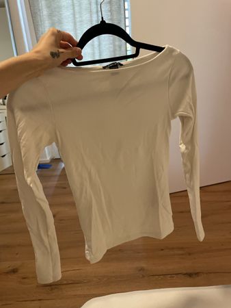 Damen Langarmshirt AMISU weiss Grösse XS neuwertig