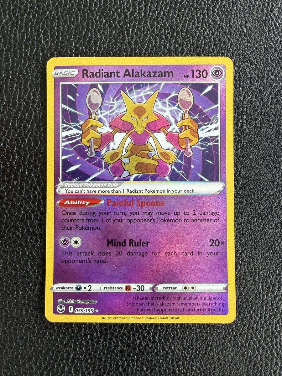 Pokémon Sammelbilder & Trading cards: Pokémon Radiant Alakazam 059/195 – Silver Tempest ab 1.- – Neu (gemäss Beschreibung) aus Ostermundigen von 10Mrki10