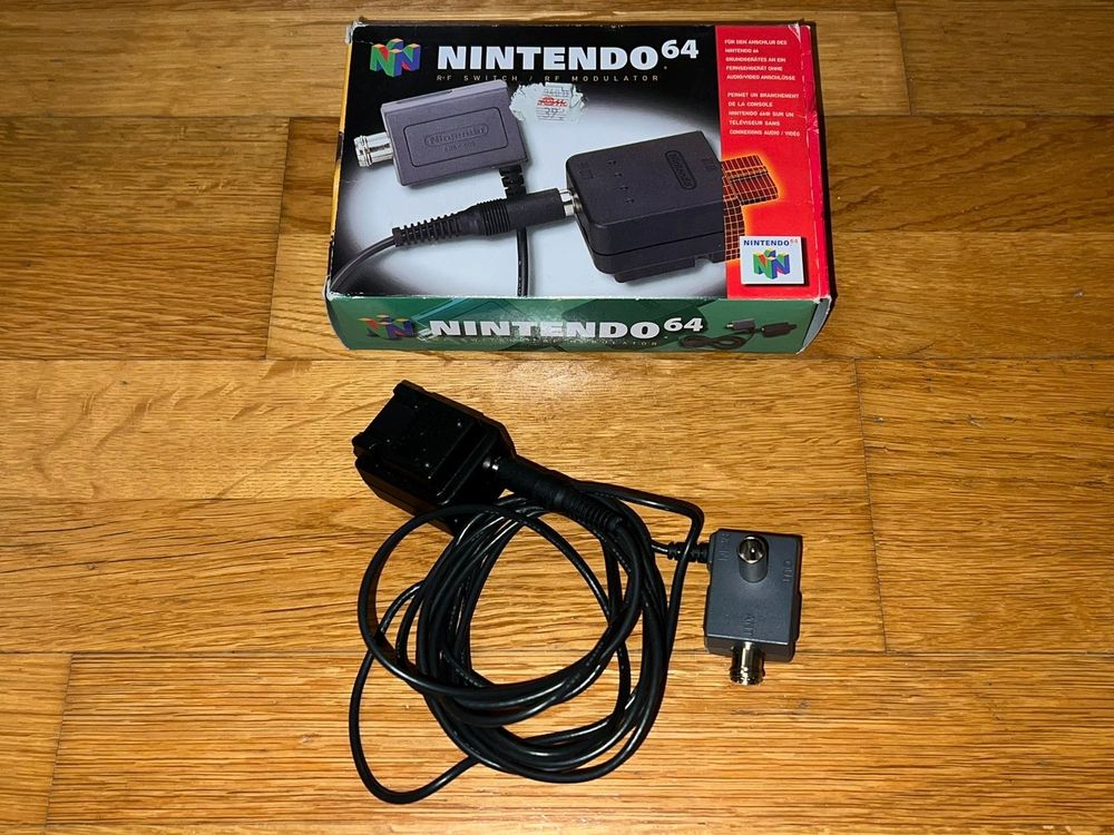 Nintendo 64 (N64) Zubehör RFSwitch Kabel/RF Modulator OVP Kaufen