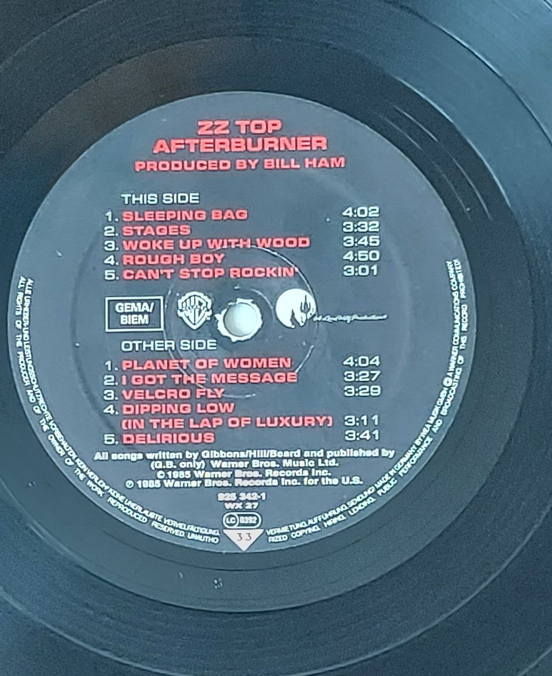 Dischi in vinile: LP - ZZ TOP - AFTERBURNER – Usato da Steckborn venduto da Quo7 2