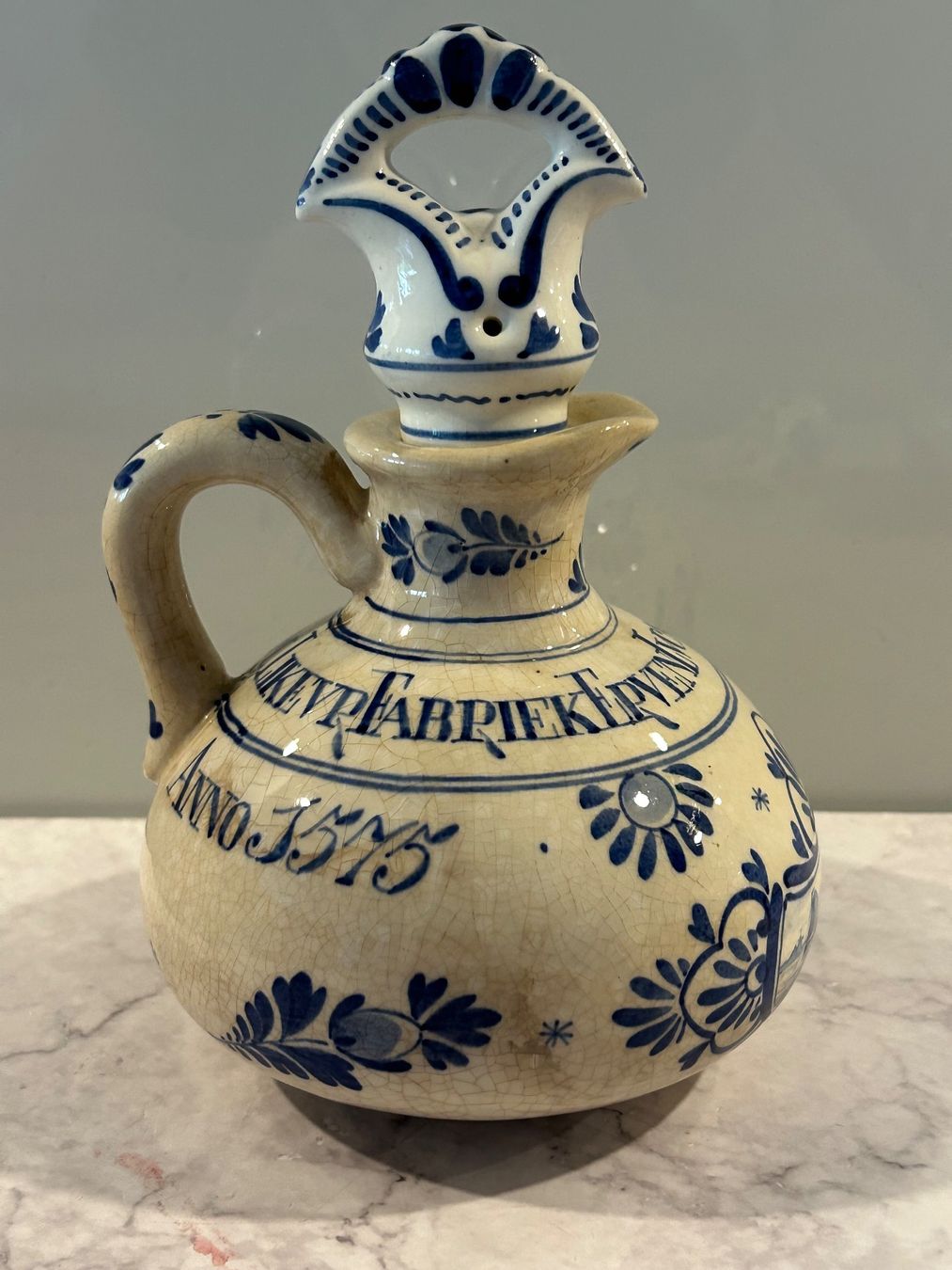 Caraffe: Delfter Flasche Genever-Krug Delft Krug – Usato da Basel venduto da toy_t8bb