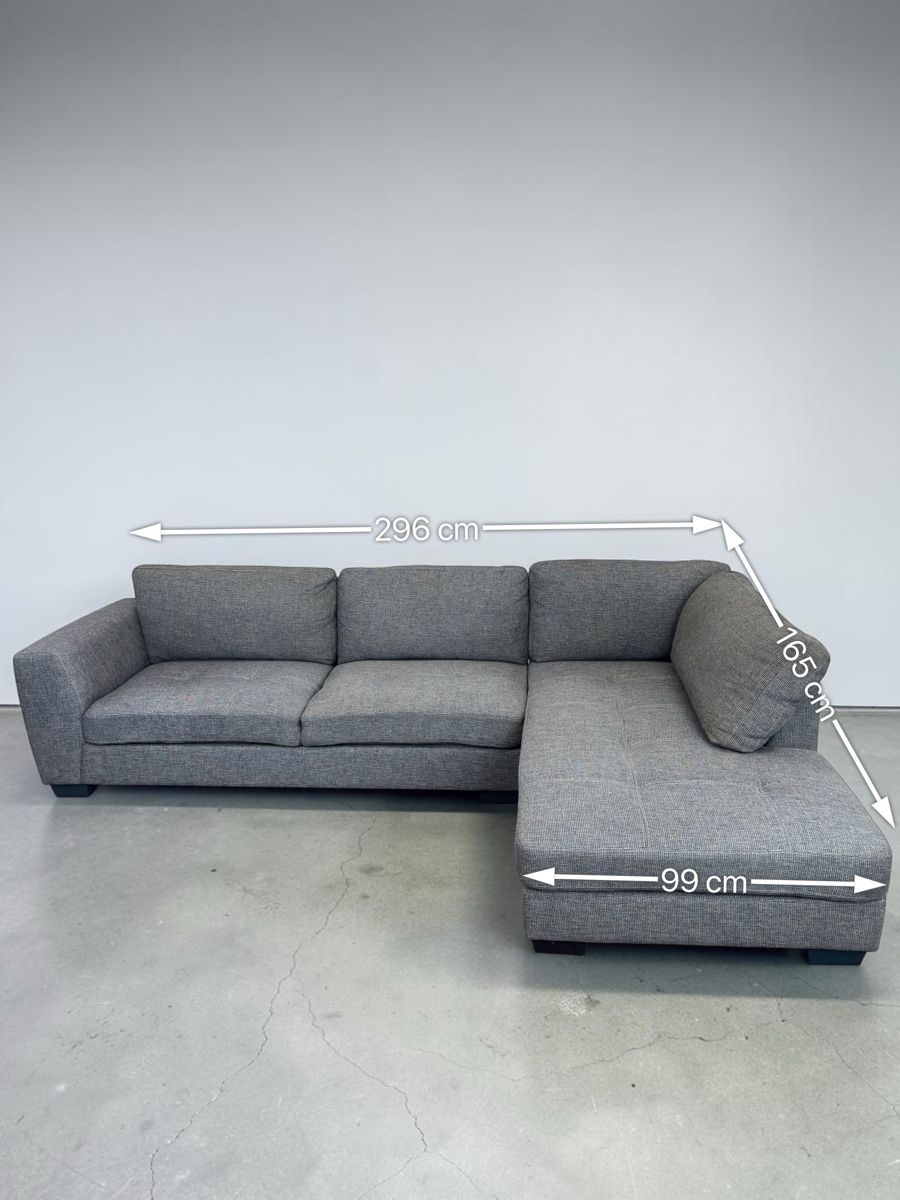 Divani: Ecksofa, hellgrauer Stoff gratis lieferung – Usato da Bachenbülach venduto da Sofalab.swiss 8