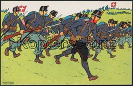 1914/18 - Schweiz - Militär - Postkarte - 1. Weltkrieg