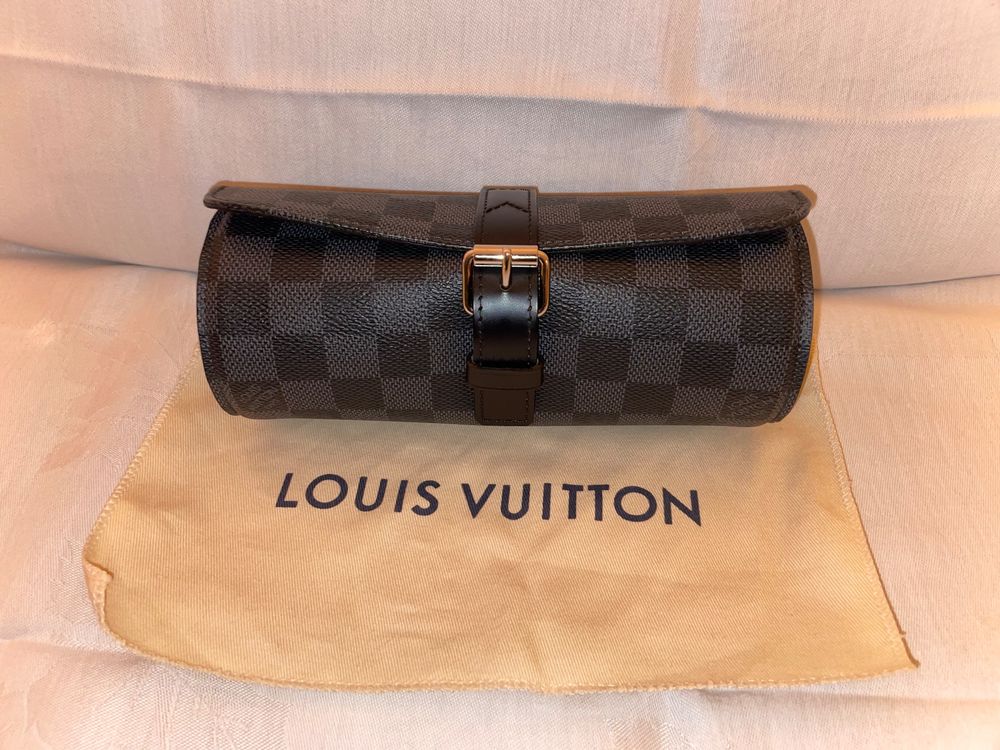 Louis Vuitton Uhren-Etui in Damier Graphite - sehr neuwertig