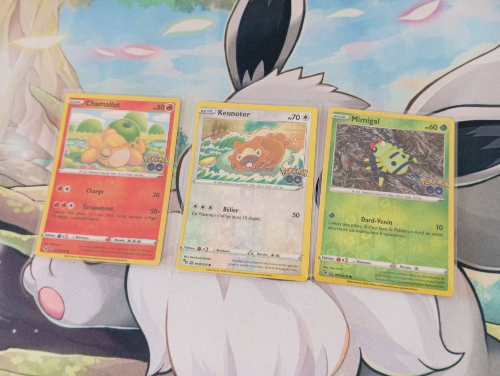 Lot de 3 cartes METAMORPH Série Pokémon GO (Neu (gemäss Beschreibung ...