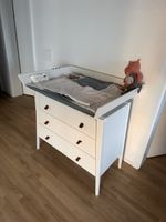 Leander Linea Wickelkommode Weiss mit Wickelaufsatz