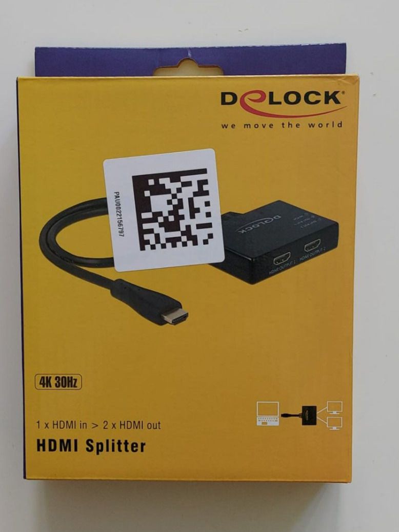 Adattatori: DeLock HDMI Splitter 4K 30Hz – Nuovo e nell'imballaggio originale da Ebikon venduto da henry76 1
