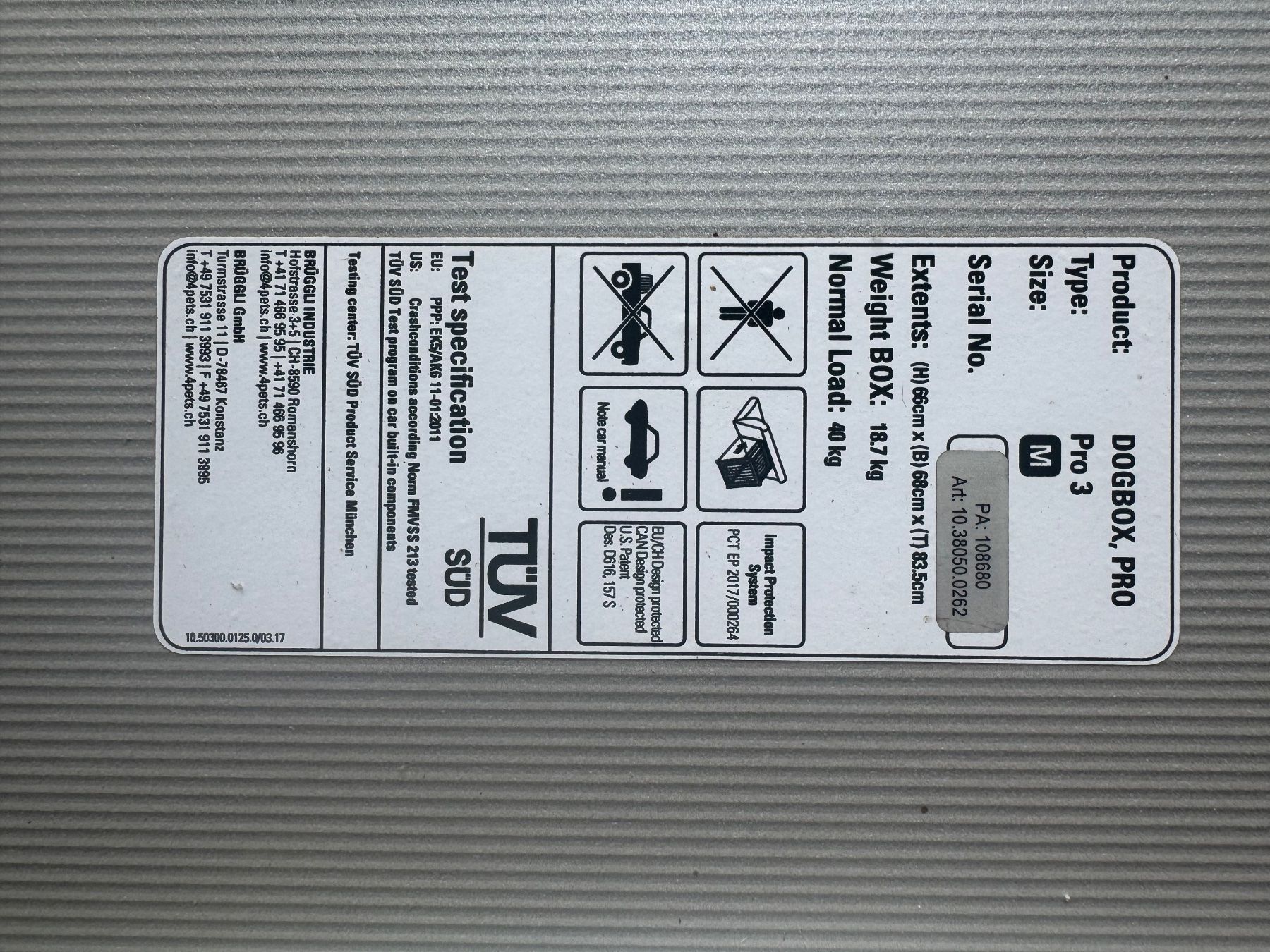 4pets Käfige, Transport & Sicherheit: Hunde-Autobox "4Pets Pro 3M" – Gebraucht aus Duggingen von gamalele 2