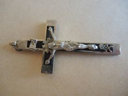 Kreuz Anhänger Jesus mit Totenkopf  Rarität