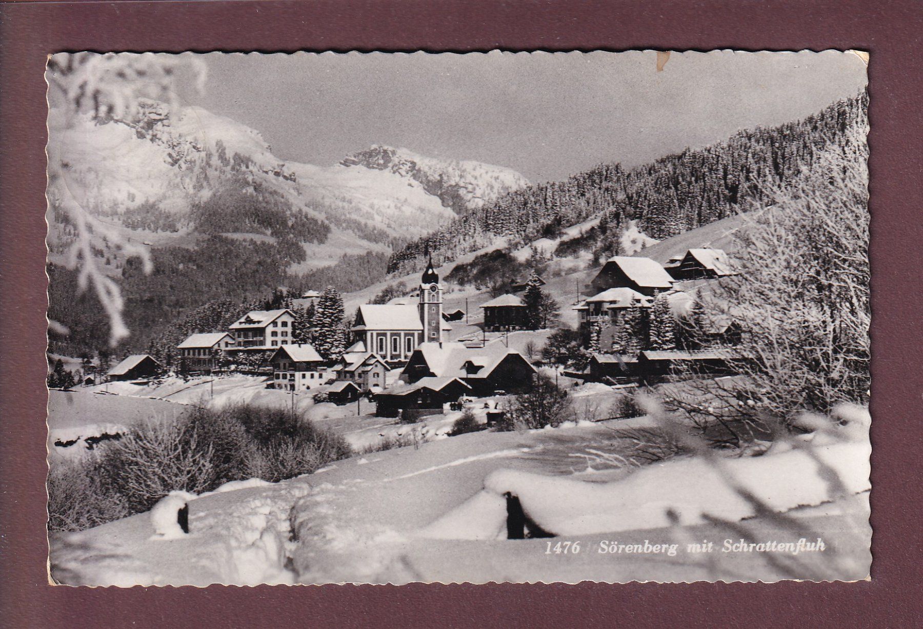 Ansichtskarten: SÖRENBERG - Schrattenfluh - 1949 – Gebraucht aus Pully von nicecards