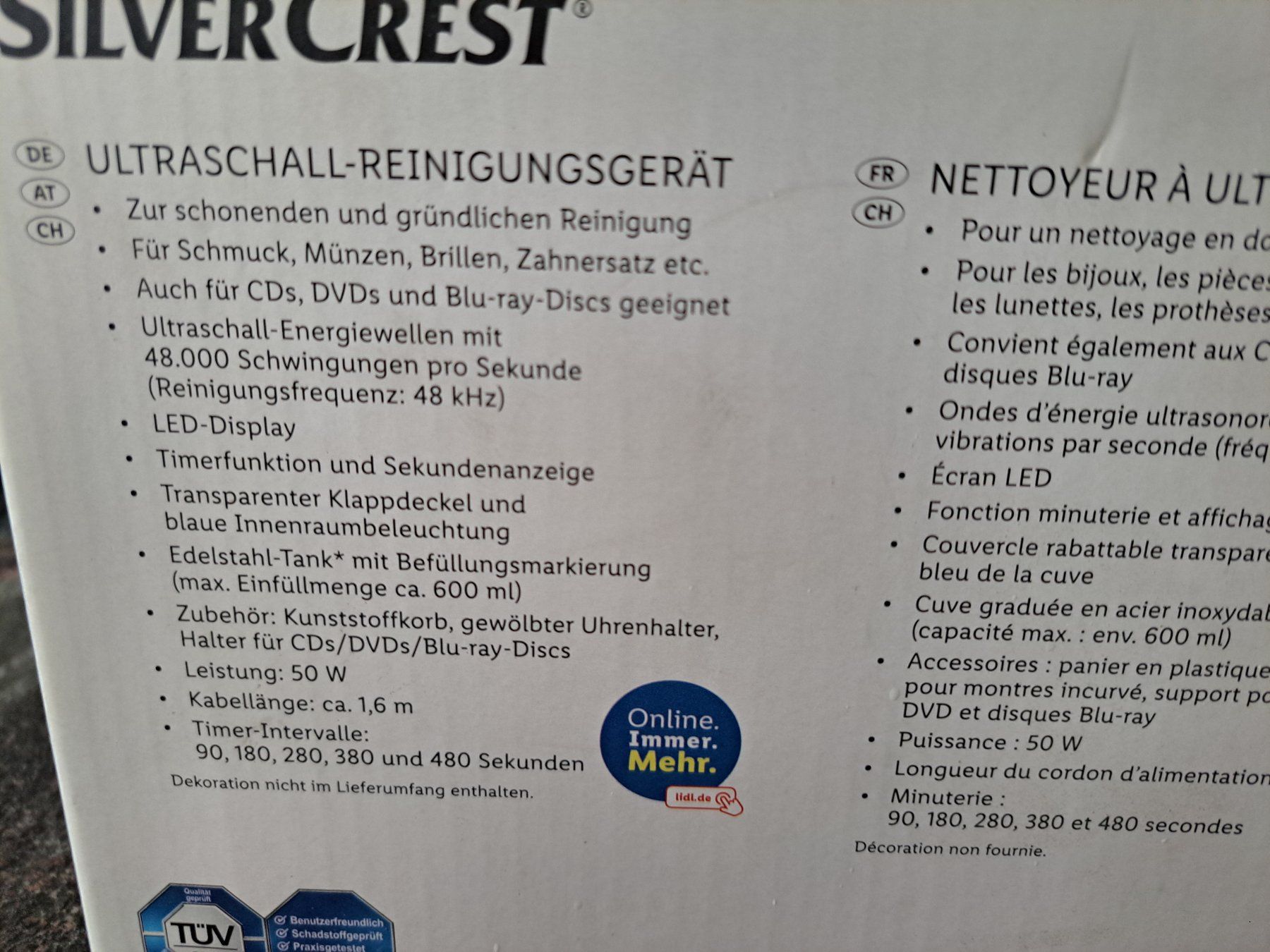 Tutte le macchine: Ultraschall Reinigungsgerät – Nuovo e nell'imballaggio originale da Pfäffikon ZH venduto da Valsangiaccomo 2