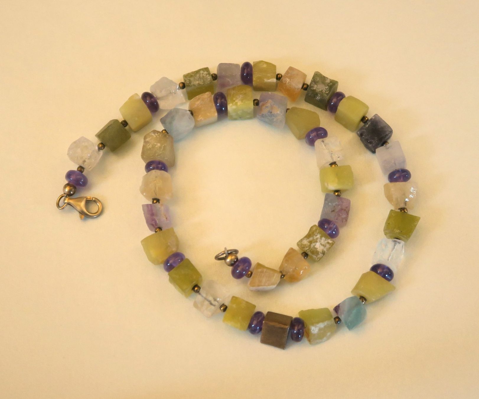 Catenine: Kette Fluorit/Calcit roh – Usato da Brittnau venduto da marlenestone 3
