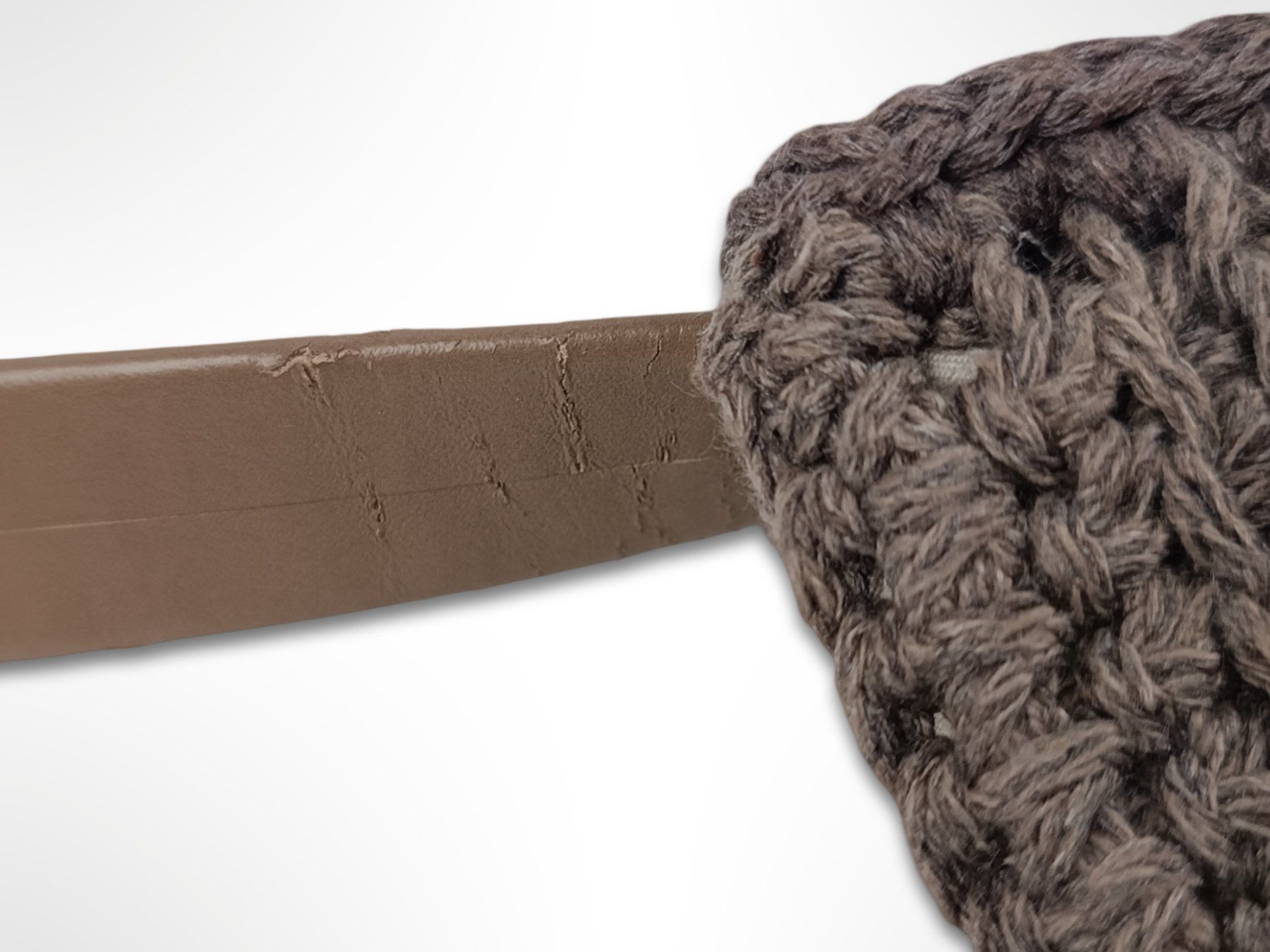 Borse da donna: Gehäkelte beige-braune Handtasche – Usato da Suhr venduto da Restwert_Suhr 4