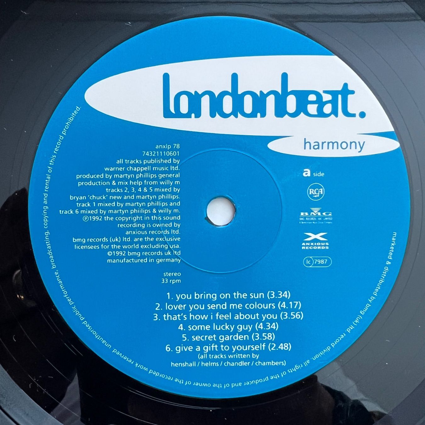 Schallplatten: Londonbeat - Harmony / 1. EU-Press. 1992 - TOP – Gebraucht aus Gais von soundcave57 3