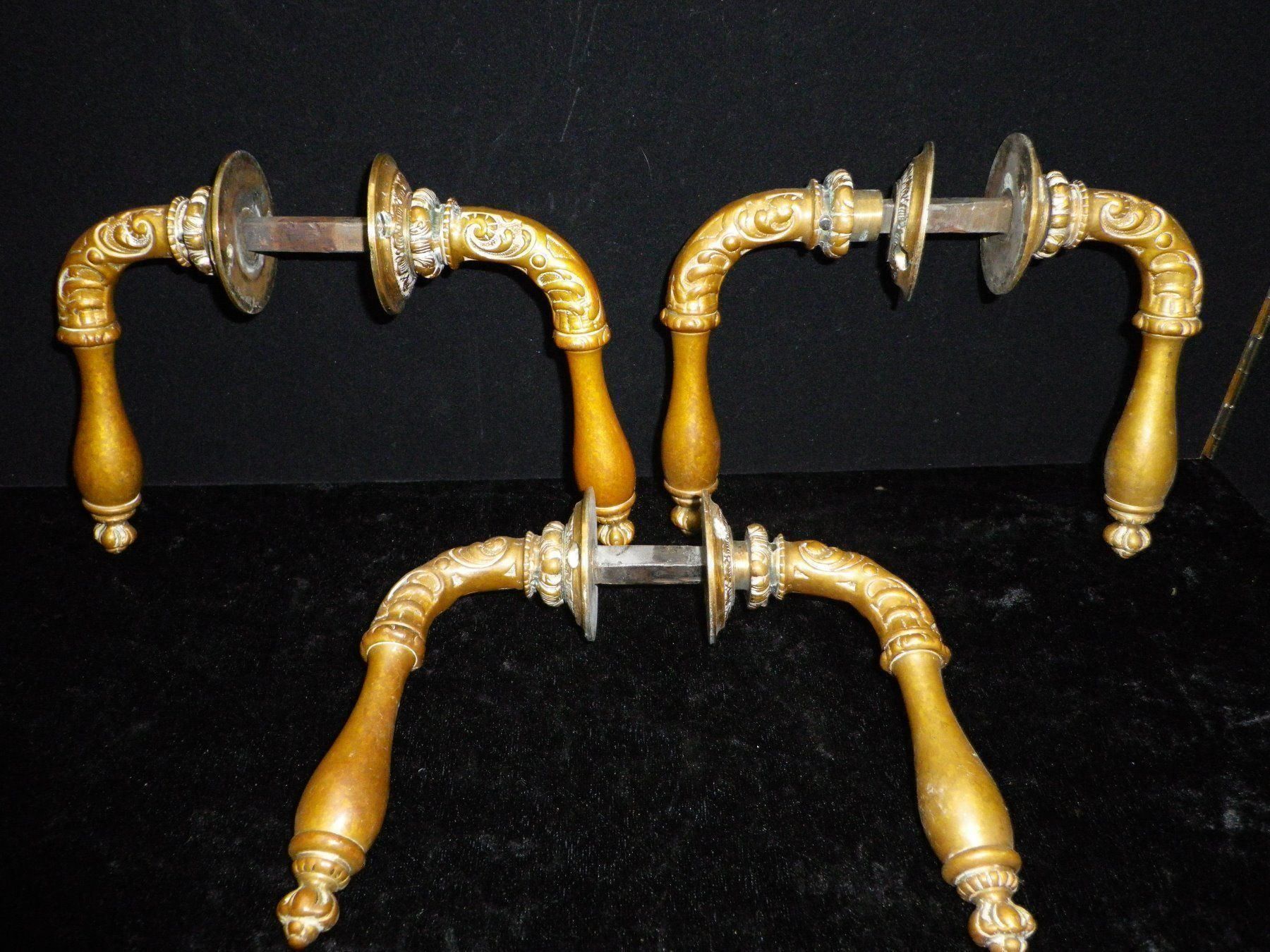 Ferramenta: Türklinken Jugendstil 3 Paar – Usato da Reinach BL venduto da Annodomini 7