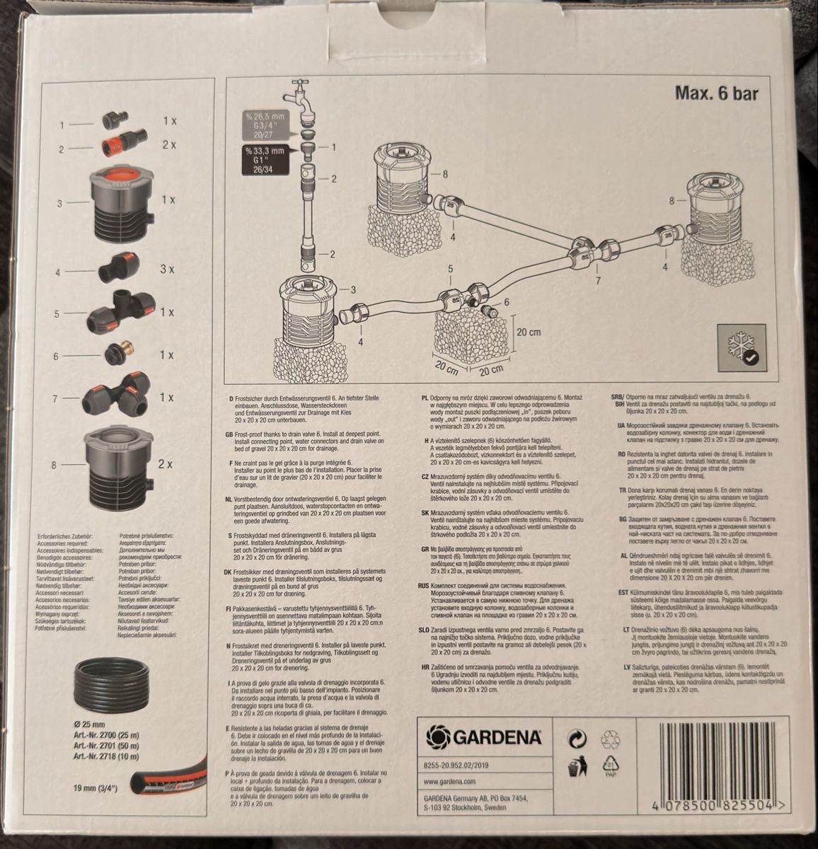 Gardena Tubi & Tubi flessibili: Gardena Pipeline Set - neu, fast komplett – Nuovo (secondo la descrizione) da Heerbrugg venduto da predch 1