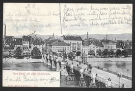 Klein-Basel mit alter Rheinbrücke