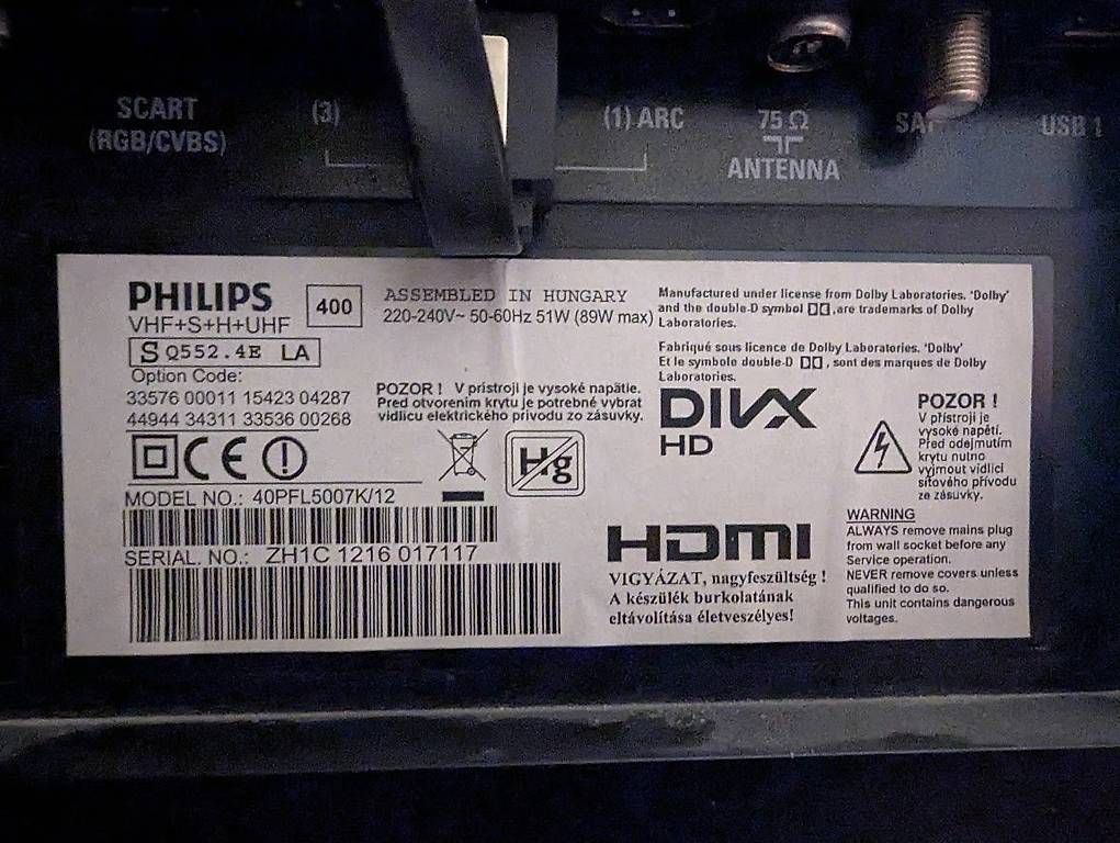 Fernseher: Phillips 40" - SQ552.4E – Gebraucht aus Rothrist von Eclipsech 1