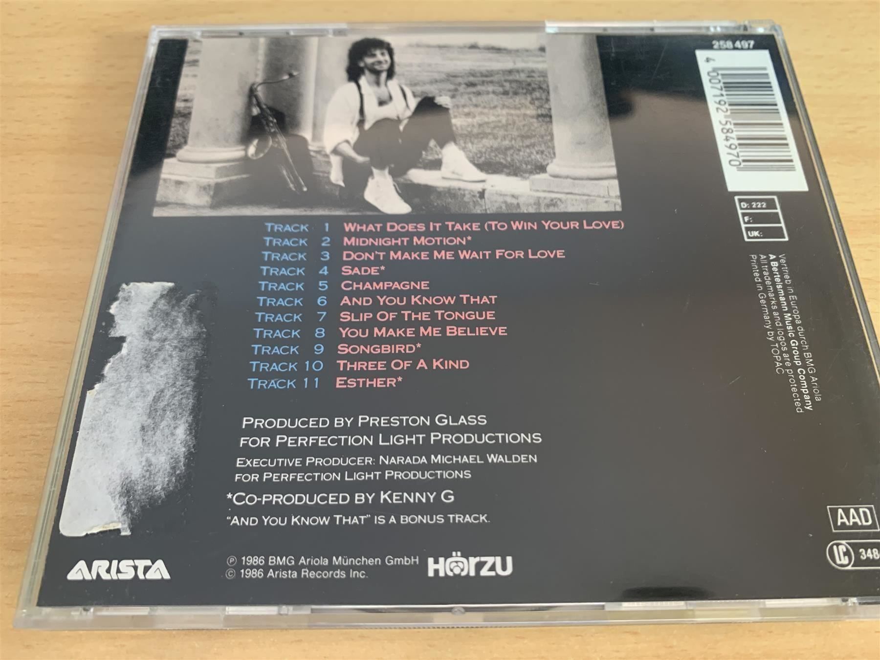 CDs: Kenny G – Duotones – Gebraucht aus Rikon im Tösstal von Alpenmutz 1