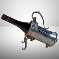 🍷Zinn Weinflaschenhalter Ibachler 🍾 Weinviege Antik Deko✨