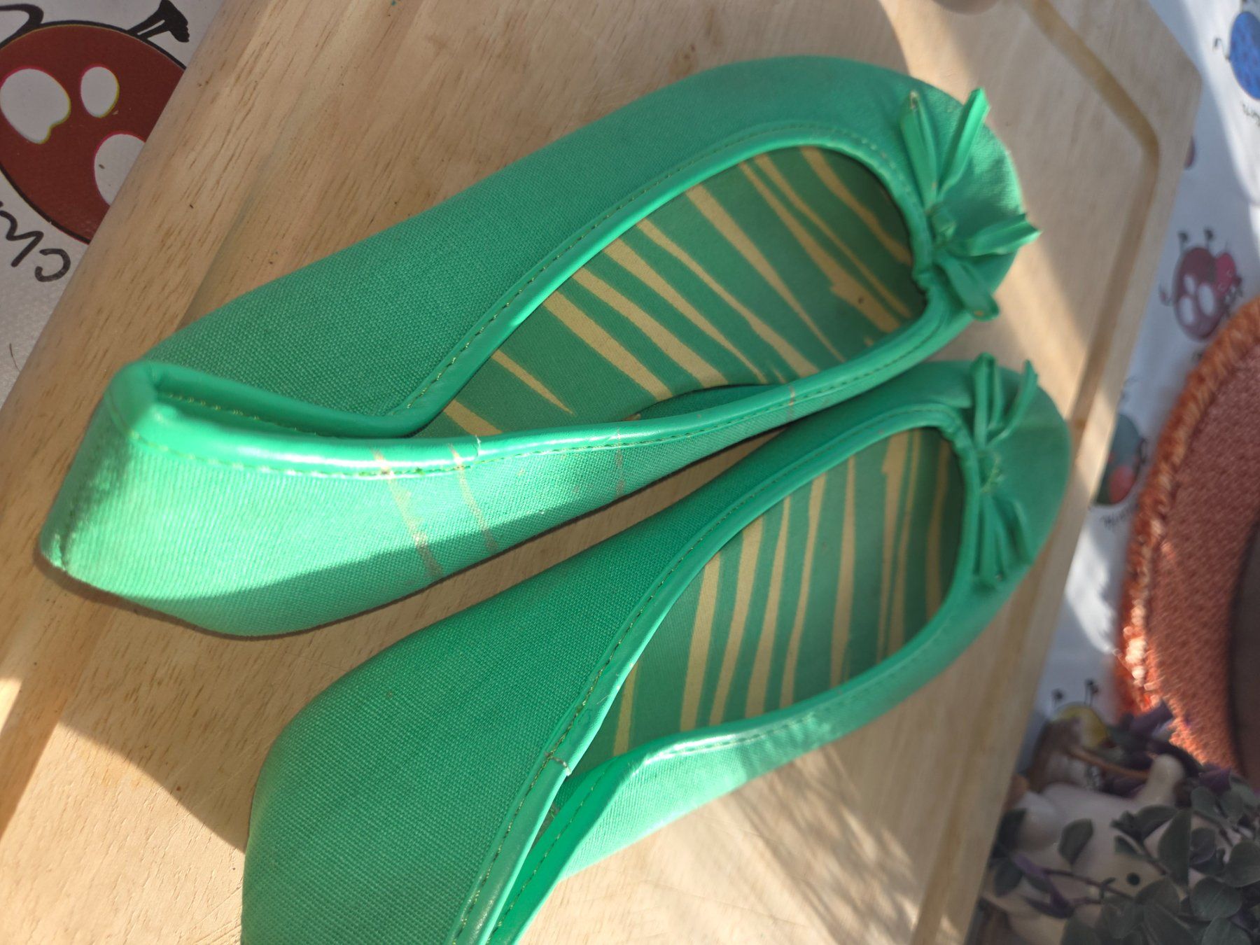 Scarpe da donna: Ballerines vertes printemps/été, taille 38 – Usato da Brügg BE venduto da rup_p6cw