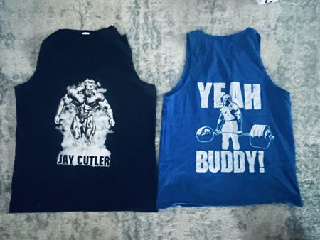 2 Tank Tops  Gym Fitness Jay Cutler Yeah Buddy Grösse L