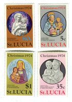 Briefmarken "Weihnachten". St. Lucia.