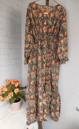Maxi dress Hand block print