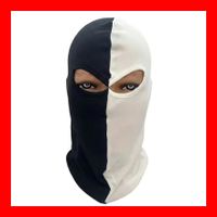 Sturmmaske Schwarz Weiss Black White Sturmhaube Motorrad