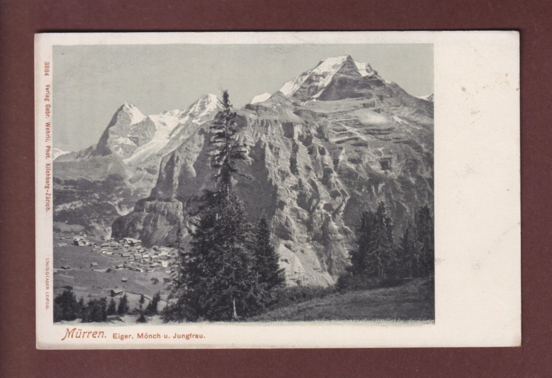 Ansichtskarten: MÜRREN - Eiger - Mönch - Jungfrau – Gebraucht aus Pully von nicecards-shop