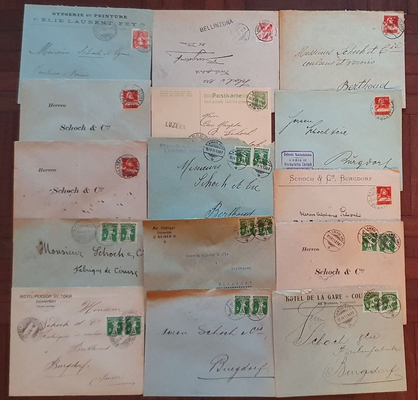 Tutti i francobolli: 90 Bahnpostbriefe – Usato da Kreuzlingen venduto da Rschweiz1 1
