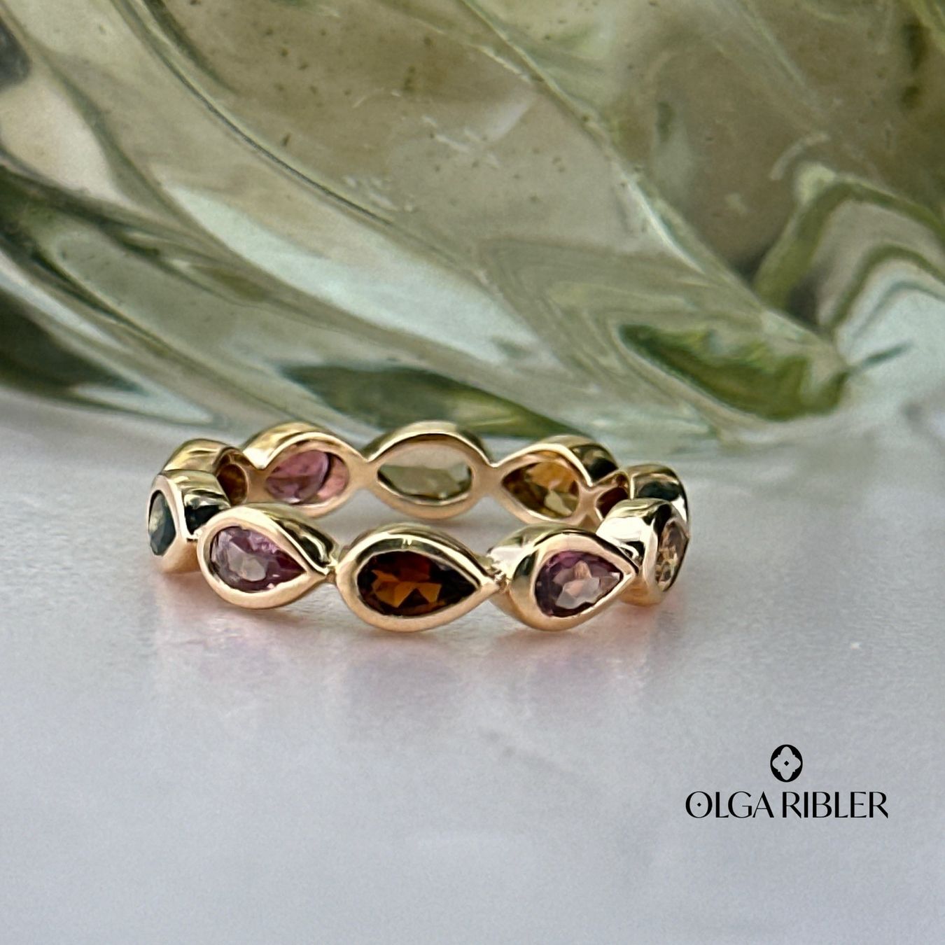 Olga Ribler Ringe: Memory Ring mit Multiturmalinen Grösse 56 – Neu (gemäss Beschreibung) aus Luzern von Schmuckoutlet 3