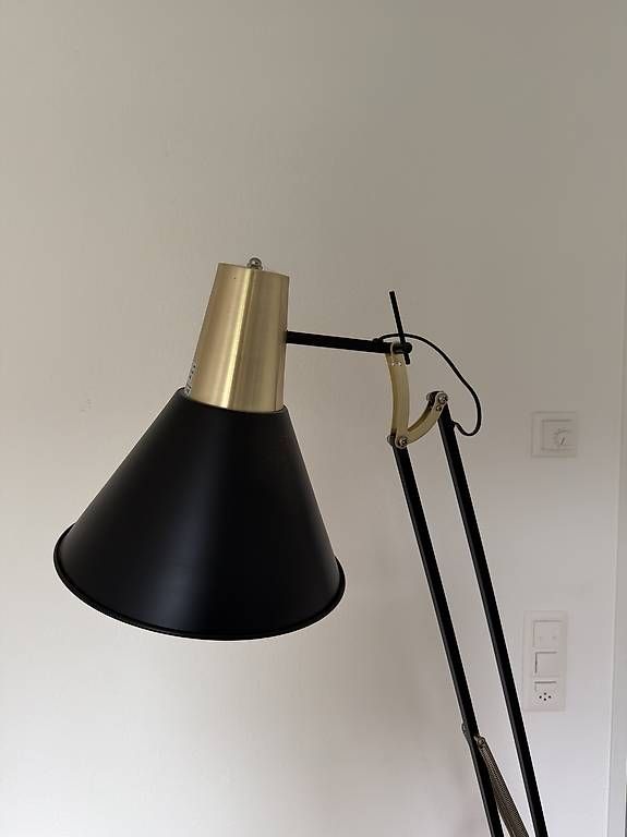 Lampade: Schwarz-Gold Stehlampe – Usato da Richterswil venduto da ski_7ffp 4