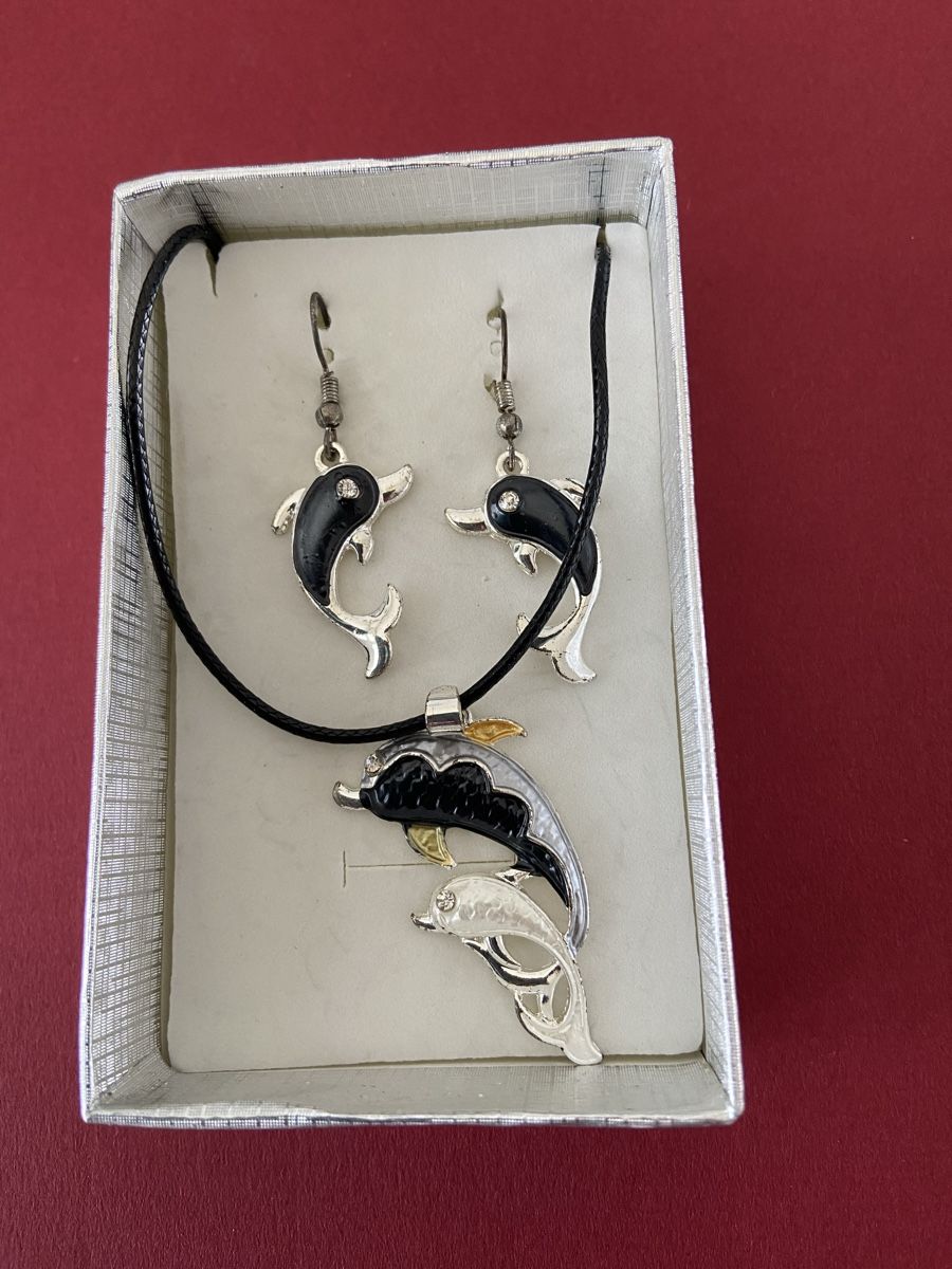 Ciondoli: Neues Delfin Schmuckset – Nuovo (secondo la descrizione) da Oftringen venduto da andrax