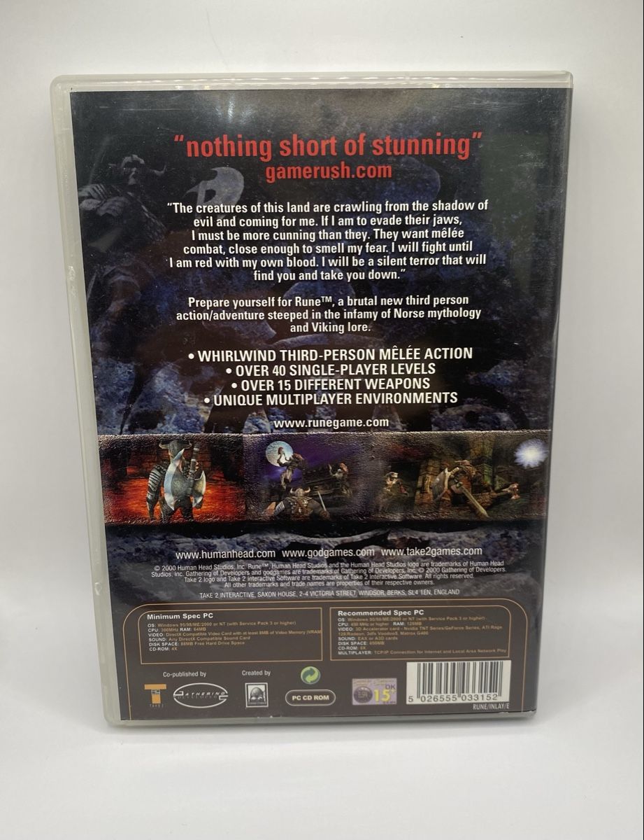 Giochi: Rune PC CD-ROM Komplett mit Manual Retro Wikinger Game – Usato da Kirchberg BE venduto da swiss_slab 1