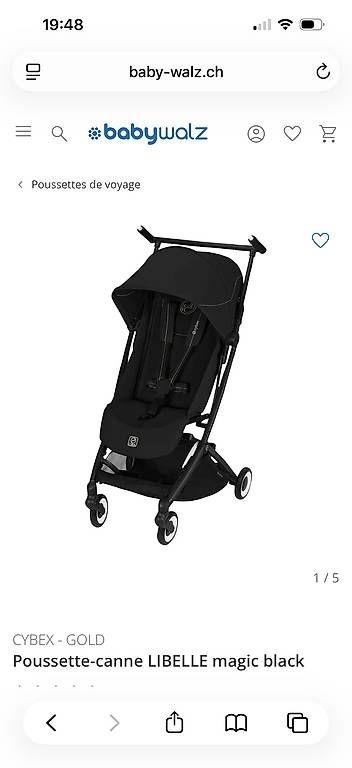 Kinderwagen: Poussette cybex Libelle noir  – Gebraucht aus Servion von tat_rpx8 2