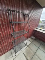 Metallregal anthrazit mit vier Ablageflächen