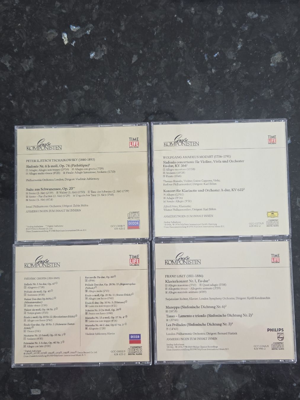 CD: Chopin / Mozart / Tschaikowsky / Liszt  – Usato da Müntschemier venduto da Fee_00 1