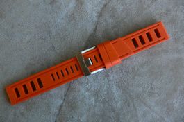 ISOFRANE Armband Orange Kautschuk 20mm Doxa Sub 300 neu
